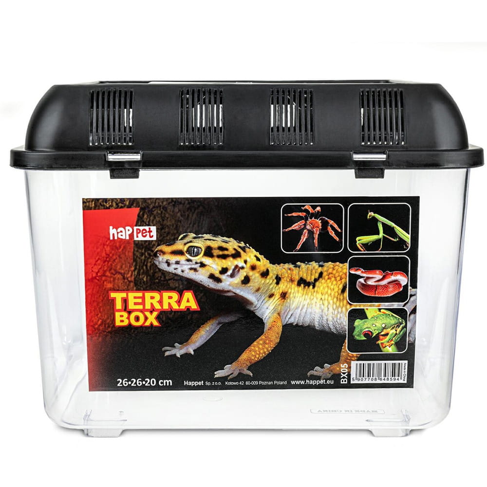 HAPPET Pojemnik hodowlany TERRA BOX/ FAUNARIUM 26x26x20cm BX05